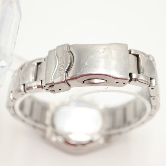 Fossil Big Tic Womens Y2K Ana Digi 32mm Watch Stainless Steel w New Battery - Picture 11 of 12